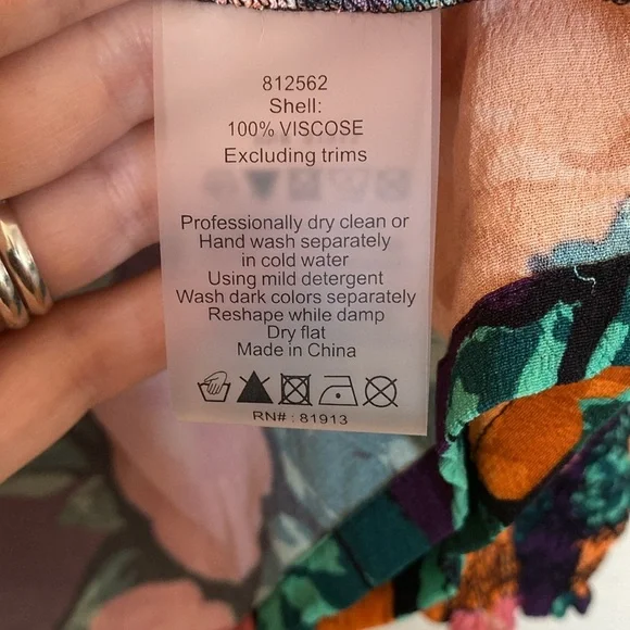 Anthropologie Plenty by Tracy Reece floral long sleeve blouse women’s large - Picture 4 of 6